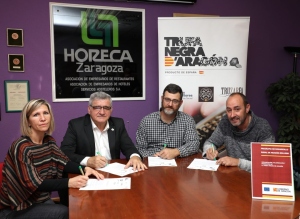 La Confederación de Empresarios de Hostelería y Turismo de Aragón, CEHTA, y el Grupo de Cooperación Trufa Negra D’Aragón, firman un acuerdo de colaboración