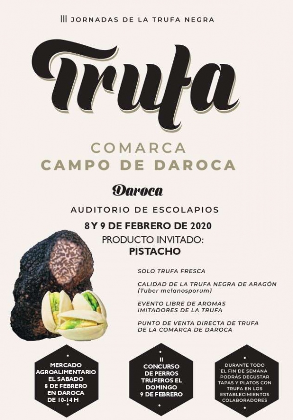 Próximos 8 y 9 de febrero será la Feria de la Trufa en Daroca